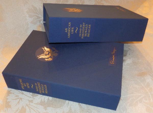 Custom Made and Fitted Book Boxes for An American Life and Speaking My Mind