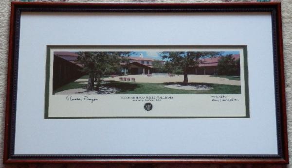 Signed LIMITED 1st EDITION PHOTOGRAPHIC PRINT of The Ronald Reagan Presidential Library