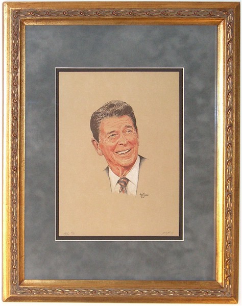 Tom Cowan PRESIDENT REAGAN PORTRAIT Limited Edition <font size=5><i>Artist Proof</i></font>